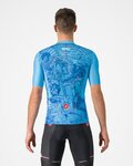 CASTELLI Tricou de ciclism cu mânecă scurtă - #GIRO107 NAPOLI - albastru