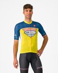 CASTELLI Tricou de ciclism cu mânecă scurtă - #GIRO107 OROPA - galben/albastru