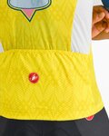 CASTELLI Tricou de ciclism cu mânecă scurtă - #GIRO107 OROPA - galben/albastru