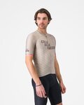 CASTELLI Tricou de ciclism cu mânecă scurtă - GIRO COLLE DELLE FINESTRE - bej