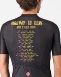 CASTELLI Tricou de ciclism cu mânecă scurtă - GIRO HIGHWAY TO ROME - negru