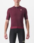 CASTELLI Tricou de ciclism cu mânecă scurtă - ESSENZA - bordo