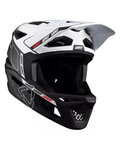 LEATT Cască de ciclism - MTB GRAVITY 6.0 CARBON - alb/negru