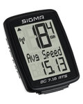 SIGMA SPORT tahometru - BC 7.16 ATS TOPLINE 016 - negru