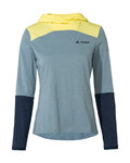 VAUDE Tricou de cilism pentru iarnă cu mânecă lungă - TREMALDO - albastru deschis/albastru/galben