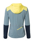 VAUDE Tricou de cilism pentru iarnă cu mânecă lungă - TREMALDO - albastru deschis/albastru/galben