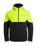 VAUDE Jachetă rezistentă la vânt de ciclism - QIMSA SOFTSHELL - negru/galben