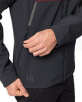 VAUDE Jachetă rezistentă la vânt de ciclism - QIMSA SOFTSHELL - bordo/negru