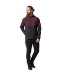 VAUDE Jachetă rezistentă la vânt de ciclism - QIMSA SOFTSHELL - bordo/negru