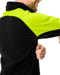 VAUDE Jachetă rezistentă la vânt de ciclism - POSTA SOFTSHELL VI - galben/negru