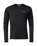 VAUDE Tricou de ciclism cu mânecă lungă - MONVISO MERINO - negru