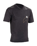 LEATT Tricou de ciclism cu mânecă scurtă - MTB TRAIL 1.0 X-FLOW - negru