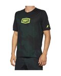 100% SPEEDLAB Tricou de ciclism cu mânecă scurtă - AIRMATIC LE - negru/verde