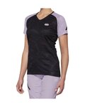 100% SPEEDLAB Tricou de ciclism cu mânecă scurtă - AIRMATIC W - negru/mov