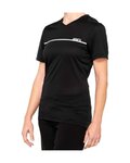 100% SPEEDLAB Tricou de ciclism cu mânecă scurtă - RIDECAMP W - negru/gri
