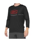 100% SPEEDLAB tricou cu maneci 3/4 - AIRMATIC - negru/roșu
