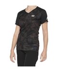 100% SPEEDLAB Tricou de ciclism cu mânecă scurtă - AIRMATIC W - negru/maro