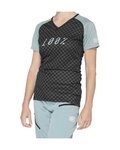 100% SPEEDLAB Tricou de ciclism cu mânecă scurtă - AIRMATIC W - albastru deschis/negru