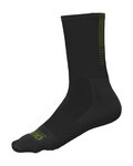 ALÉ Șosete clasice de ciclism - THERMO GREEN - negru