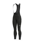 ALÉ Pantaloni de ciclism lungi cu bretele - R-EV1 BLIZZARD - negru