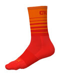 ALÉ Șosete clasice de ciclism - ONE - roșu/portocaliu