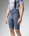 ALÉ Pantaloni scurți de ciclism cu bretele - MAGIC COLOUR PR-E - gri