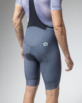 ALÉ Pantaloni scurți de ciclism cu bretele - MAGIC COLOUR PR-E - gri