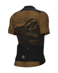 ALÉ Tricou de ciclism cu mânecă scurtă - MOUNTAIN OFF ROAD - GRAVEL - maro