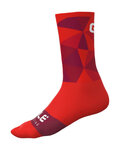 ALÉ Șosete clasice de ciclism - ACTION - roșu