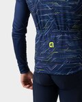 ALÉ Tricou de cilism pentru iarnă cu mânecă lungă - BYTE PRAGMA - albastru