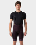 ALÉ Pantaloni scurți de ciclism cu bretele - MAGIC COLOUR PR-E - mov