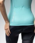 ALÉ Tricoul de ciclism fără mâneci - COLOR BLOCK PRAGMA - turcoaz