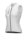 ALÉ Tricoul de ciclism fără mâneci - PRAGMA COLOR BLOCK - alb