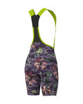 ALÉ Pantaloni scurți de ciclism cu bretele - PR-E SAUVAGE - mov