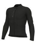 ALÉ Tricou de ciclism cu mânecă lungă de vară - PRAGMA COLOR BLOCK - negru