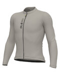 ALÉ Tricou de ciclism cu mânecă lungă de vară - PRAGMA COLOR BLOCK - gri