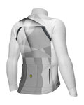ALÉ Tricou de cilism pentru iarnă cu mânecă lungă - QUICK - alb