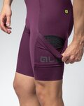 ALÉ Pantaloni scurți de ciclism cu bretele - GRAVEL-PRO OFF ROAD - - mov