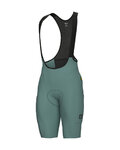 ALÉ Pantaloni scurți de ciclism cu bretele - GRAVEL-PRO OFF ROAD - - verde