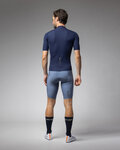 ALÉ Tricou de ciclism cu mânecă scurtă - COLOR BLOCK PRAGMA - albastru
