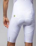 ALÉ Pantaloni scurți de ciclism cu bretele - VOLTAGE R-EV1 - alb