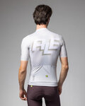 ALÉ Tricou de ciclism cu mânecă scurtă - SAUVAGE PR-E - fildeş/alb