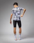 ALÉ Tricou de ciclism cu mânecă scurtă - ESSENZA PRAGMA - negru/alb