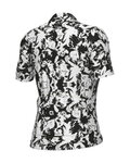 ALÉ Tricou de ciclism cu mânecă scurtă - ESSENZA PRAGMA - alb/negru