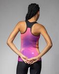ALÉ Tricoul de ciclism fără mâneci - AURORA PRAGMA - roz/mov
