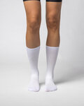 ALÉ Șosete clasice de ciclism - SAUVAGE - alb