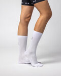ALÉ Șosete clasice de ciclism - SAUVAGE - alb