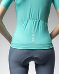 ALÉ Tricou de ciclism cu mânecă scurtă - PRAGMA COLOR BLOCK - turcoaz