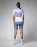 ALÉ Tricou de ciclism cu mânecă scurtă - ATMOSFERA PR-E - alb/mov