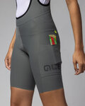ALÉ Pantaloni scurți de ciclism cu bretele - GRAVEL-PRO OFF ROAD - verde